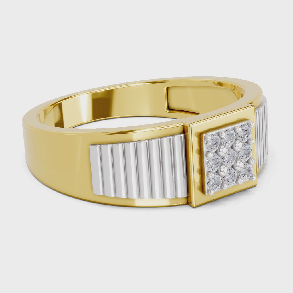 Sparq 0.14ct Evening Diamond Cluster Swirl Ring
