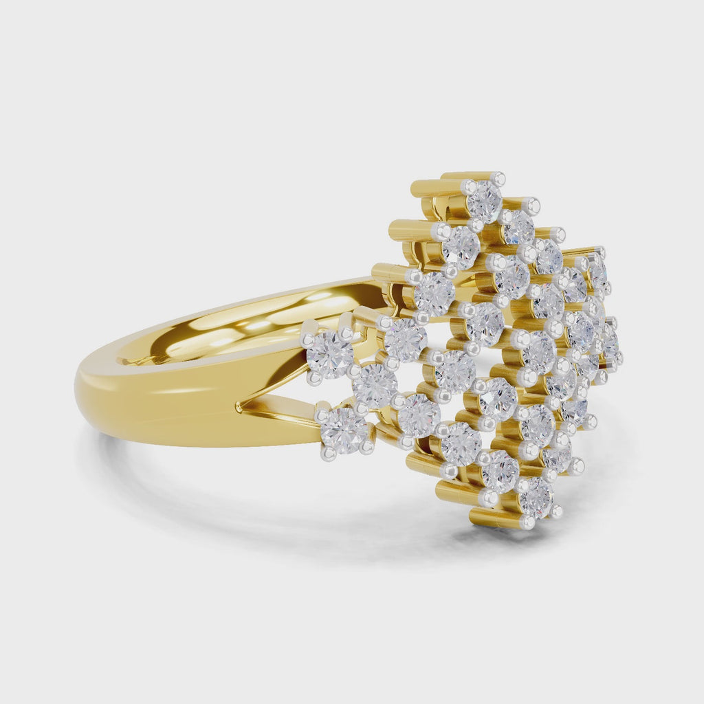 Sparq 0.41ct Bold Diamond Cluster Ring