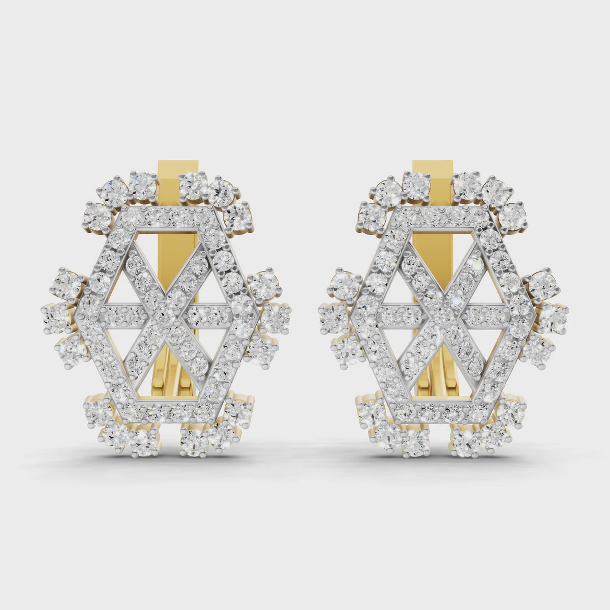 Sparq 0.72ct Statement Diamond Cluster Stud Earrings