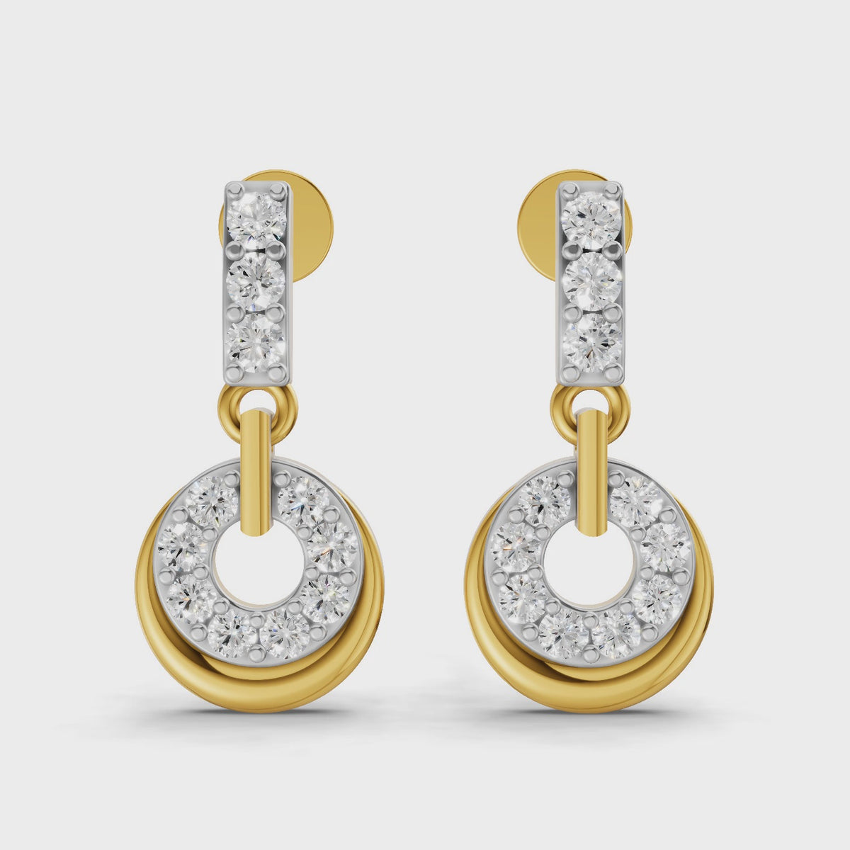 Sparq 0.35ct Evening Diamond Cluster Stud Earrings