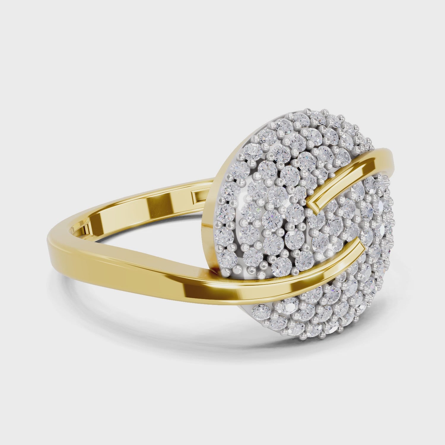 Sparq 0.52ct Premium Diamond Cluster Swirl Ring