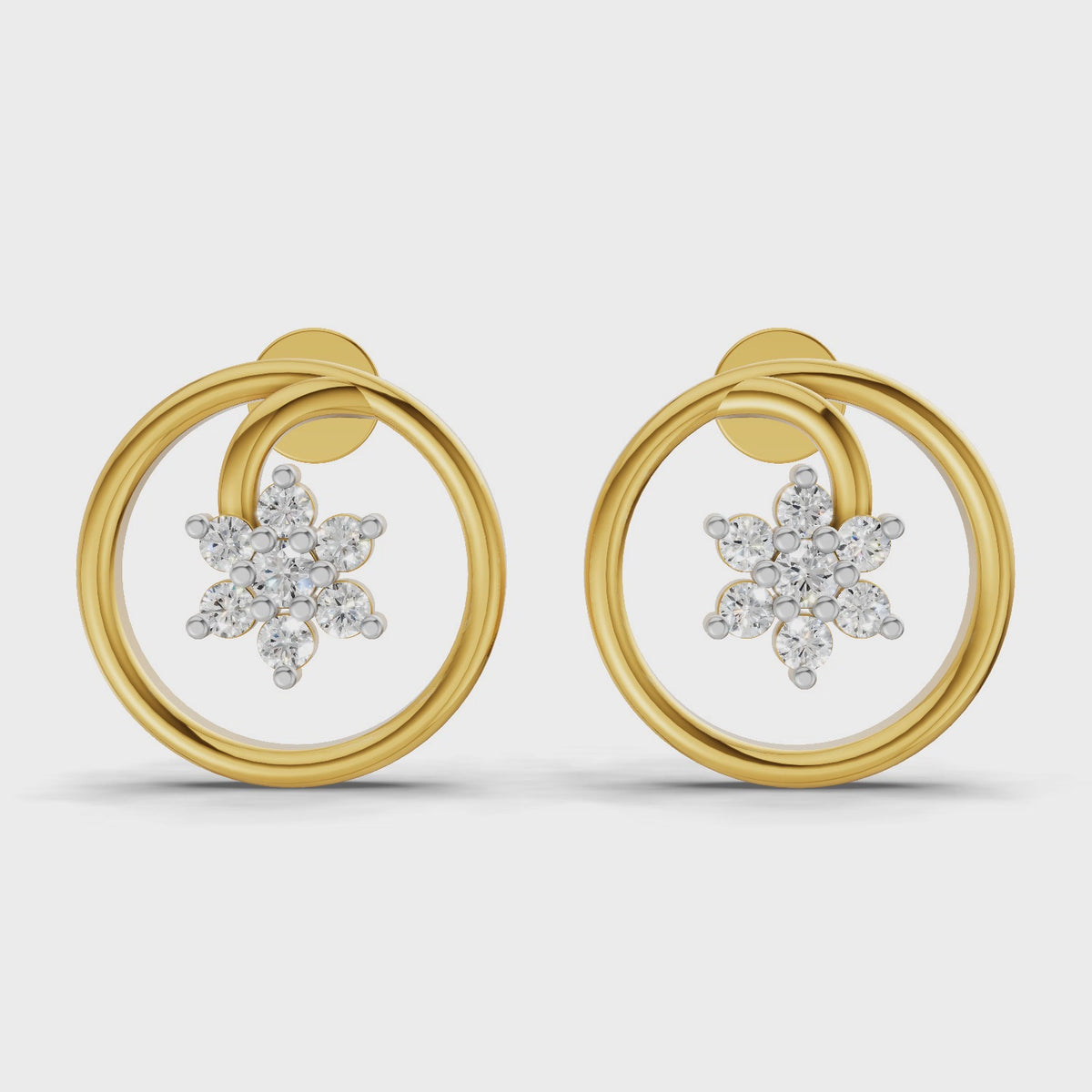 Sparq 0.16ct Timeless Diamond Cluster Stud Earrings