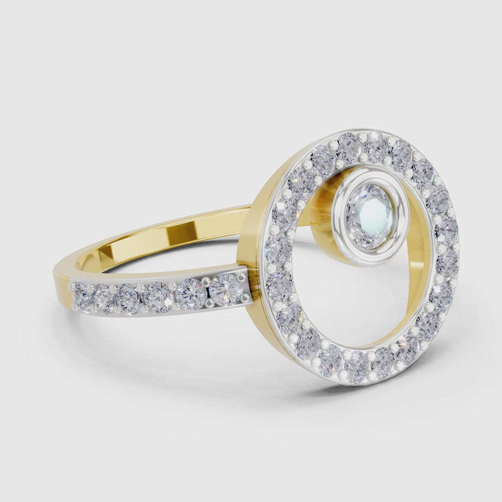 Sparq 0.58ct Statement Diamond Halo Ring