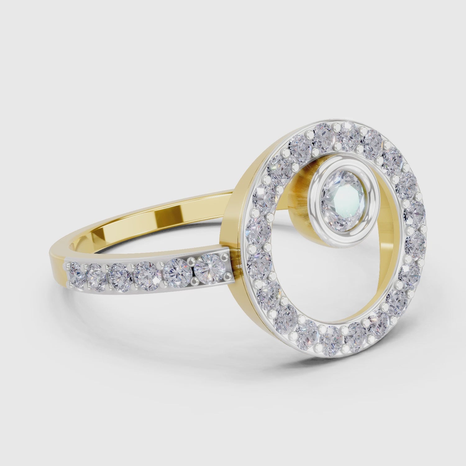 Sparq 0.58ct Statement Diamond Halo Ring