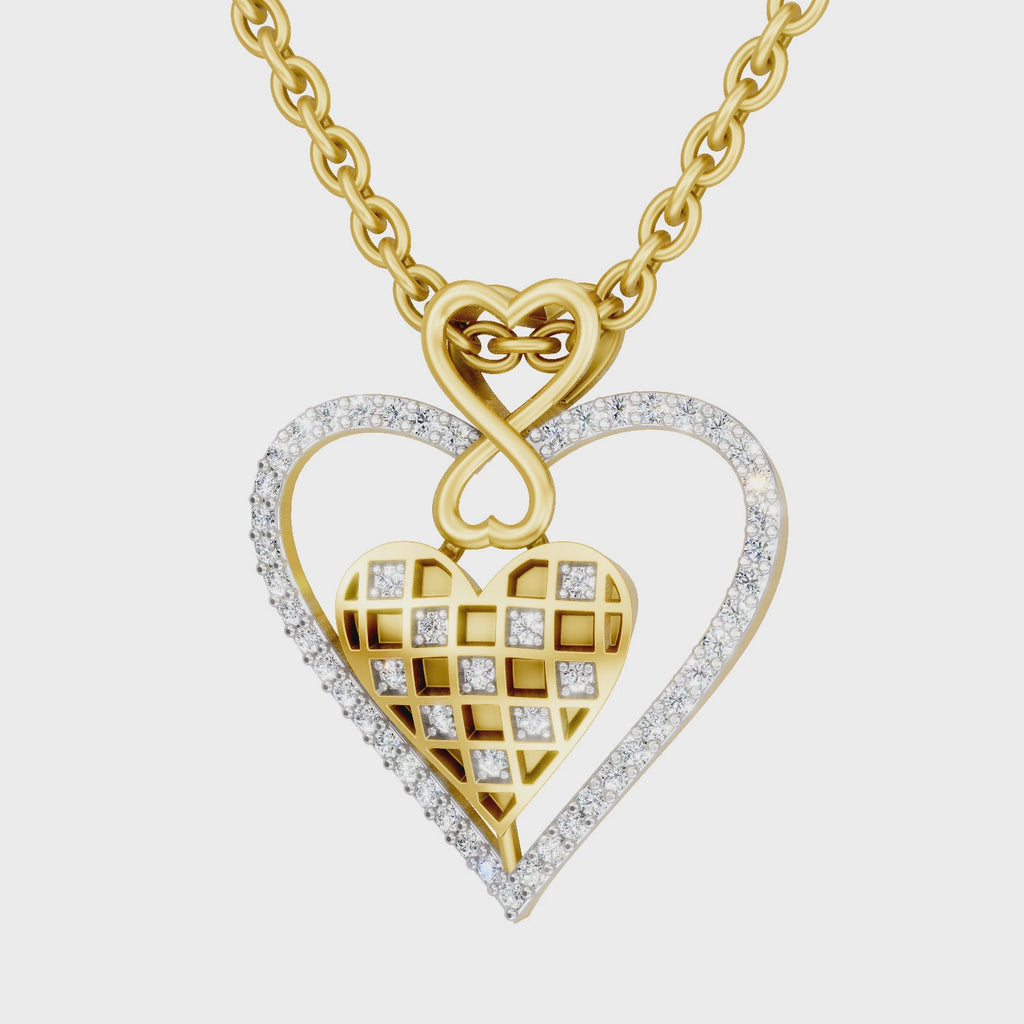 Sparq 0.22ct Evening Diamond Cluster Swirl Pendant