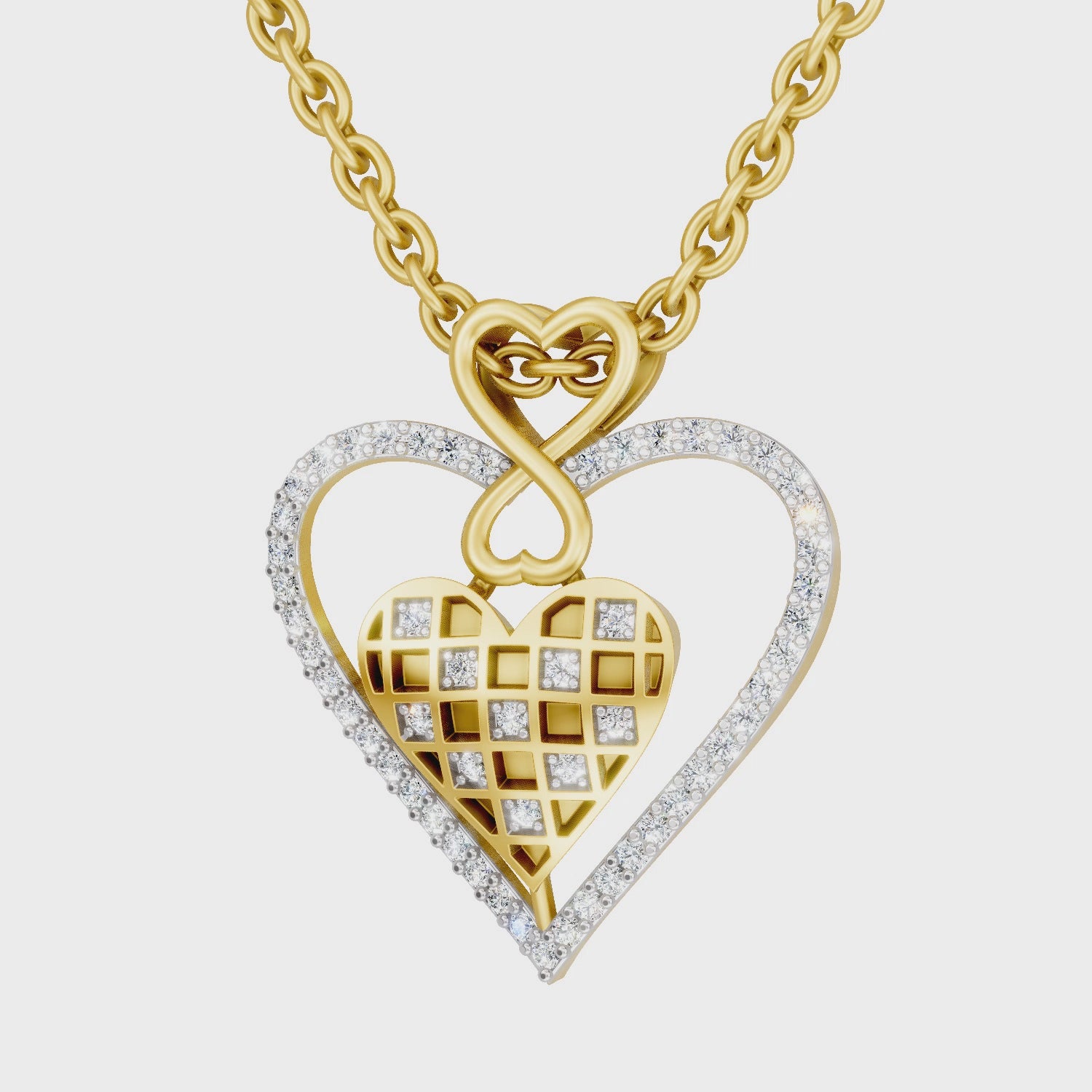 Sparq 0.22ct Evening Diamond Cluster Swirl Pendant