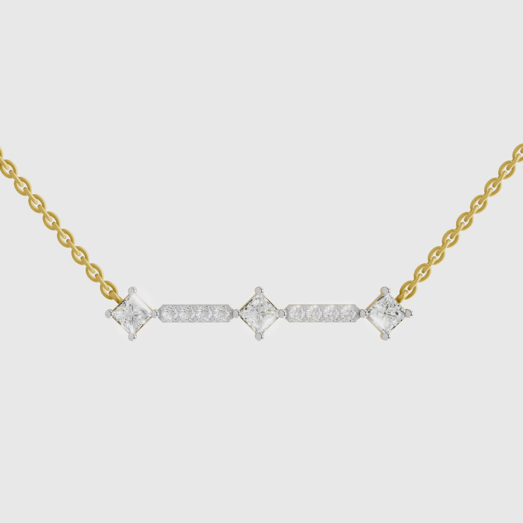 Sparq 0.2ct Princess Cut Diamond Necklace
