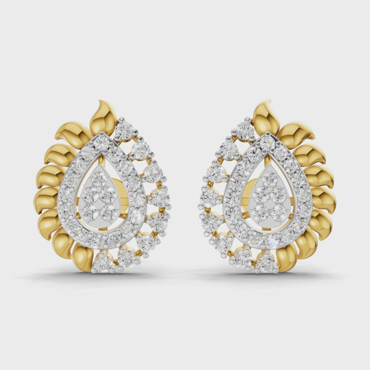 Sparq 0.6ct Grand Diamond Cluster Stud Earrings