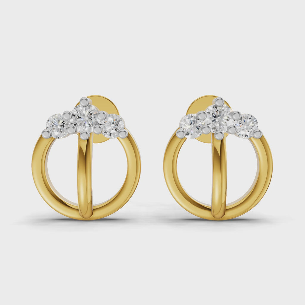Sparq 0.14ct Classic Diamond Cluster Stud Earrings
