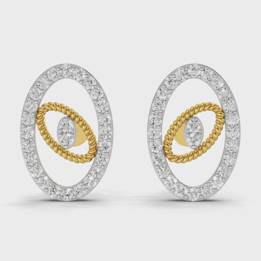 Sparq 0.62ct Statement Diamond Cluster Stud Earrings