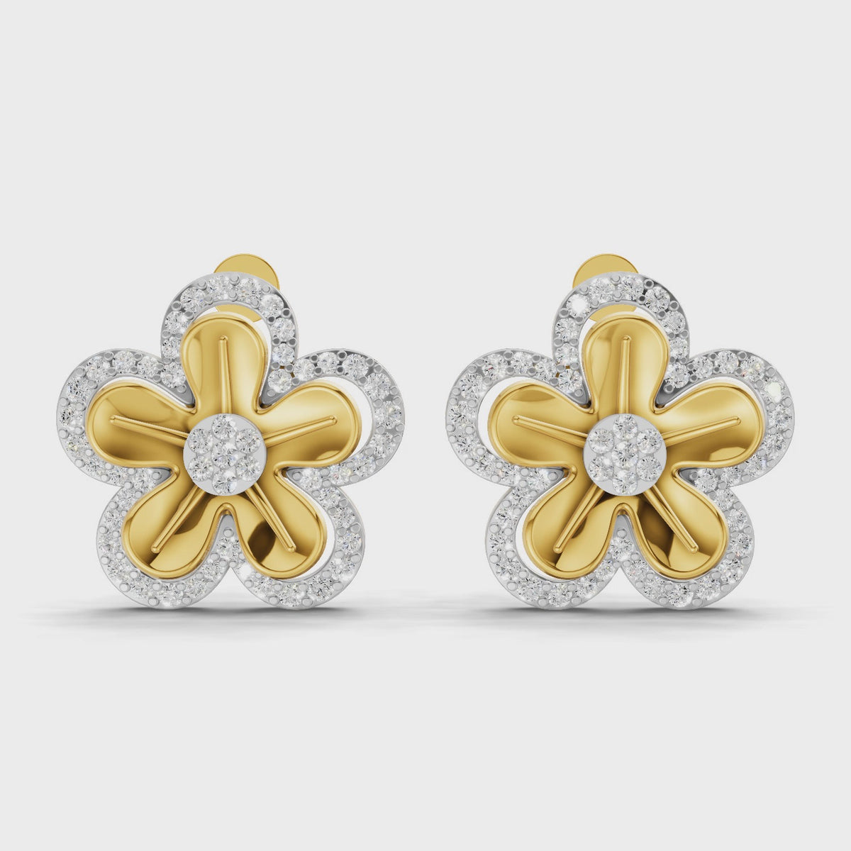Sparq 1.06ct Grand Diamond Cluster Stud Earrings