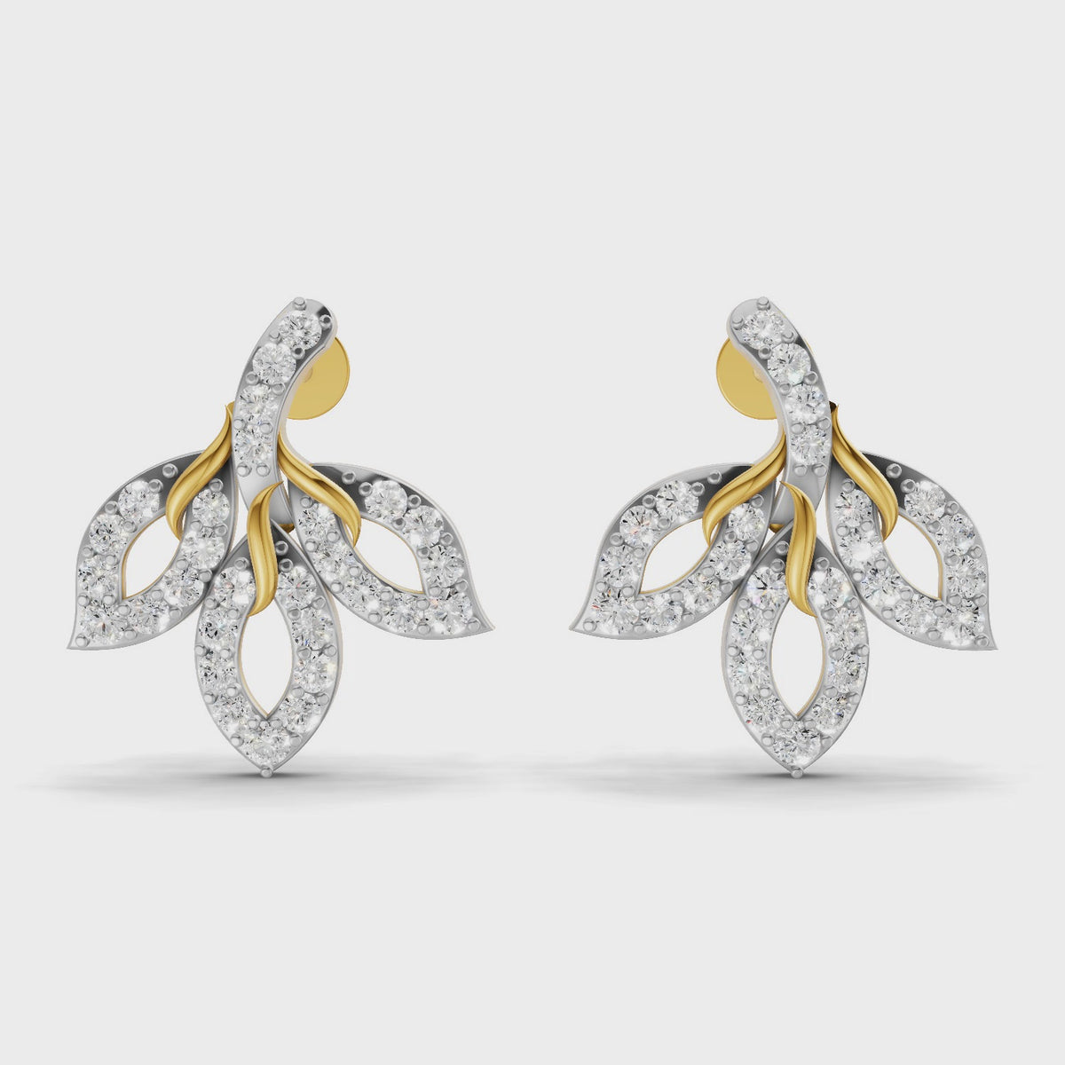 Sparq 0.83ct Grand Geometric Diamond Stud Earrings