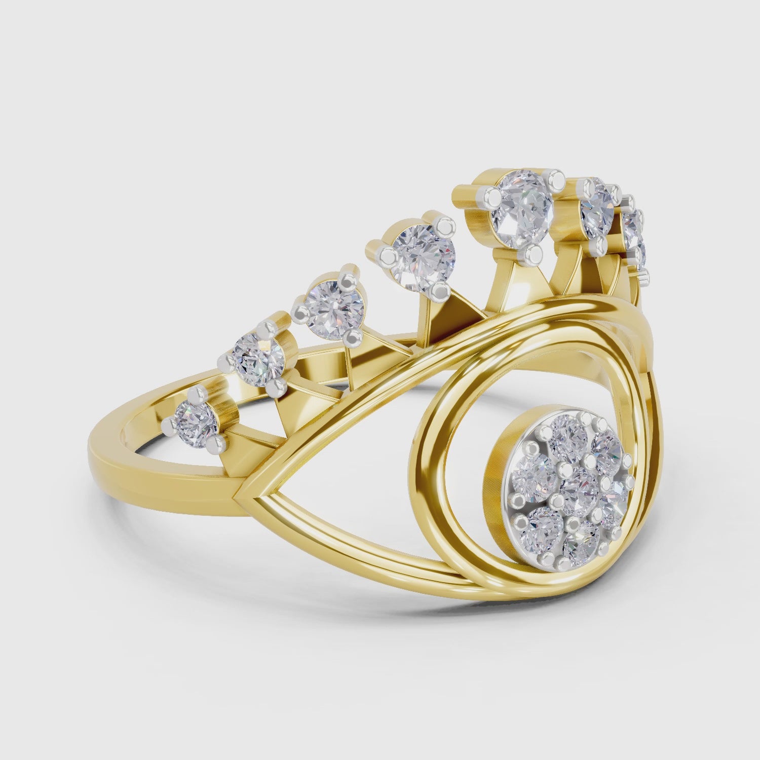 Sparq 0.37ct Evening Diamond Cluster Ring