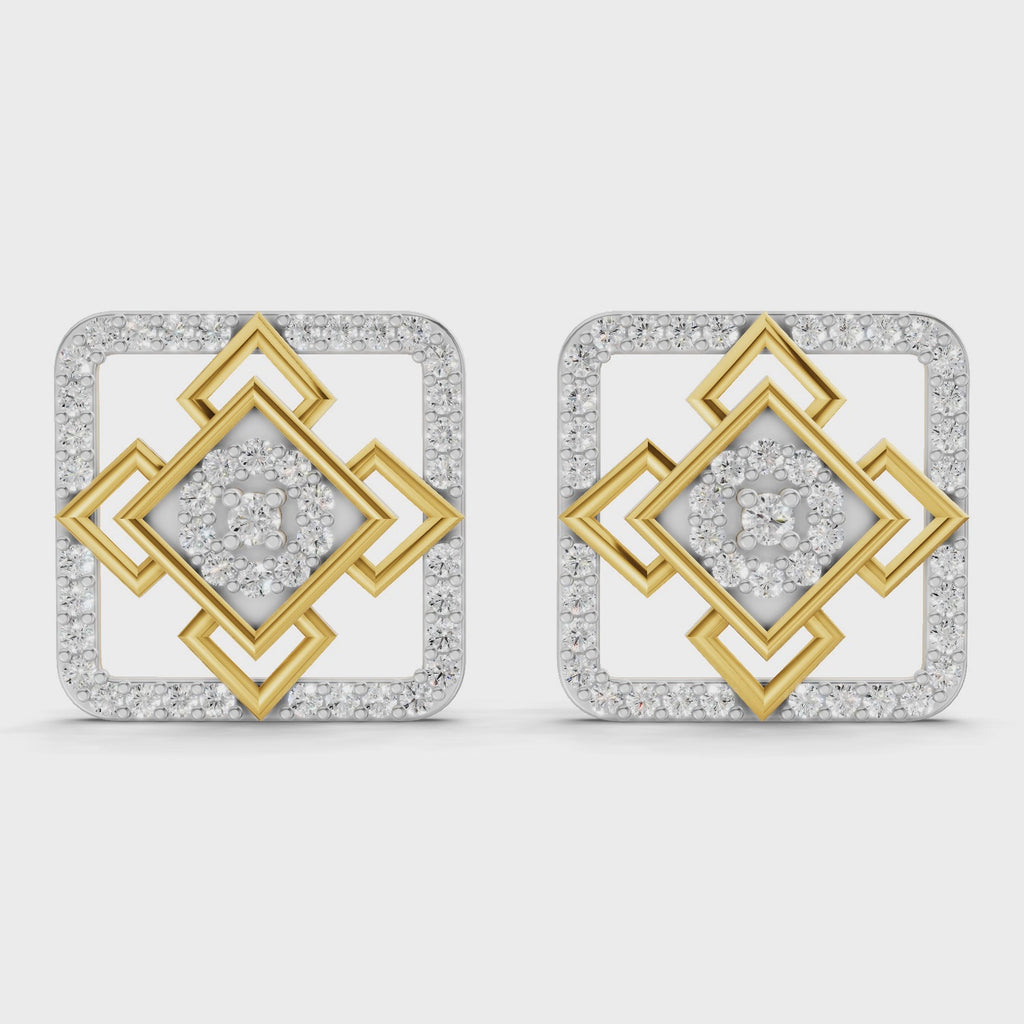 Sparq 0.89ct Grand Diamond Cluster Stud Earrings