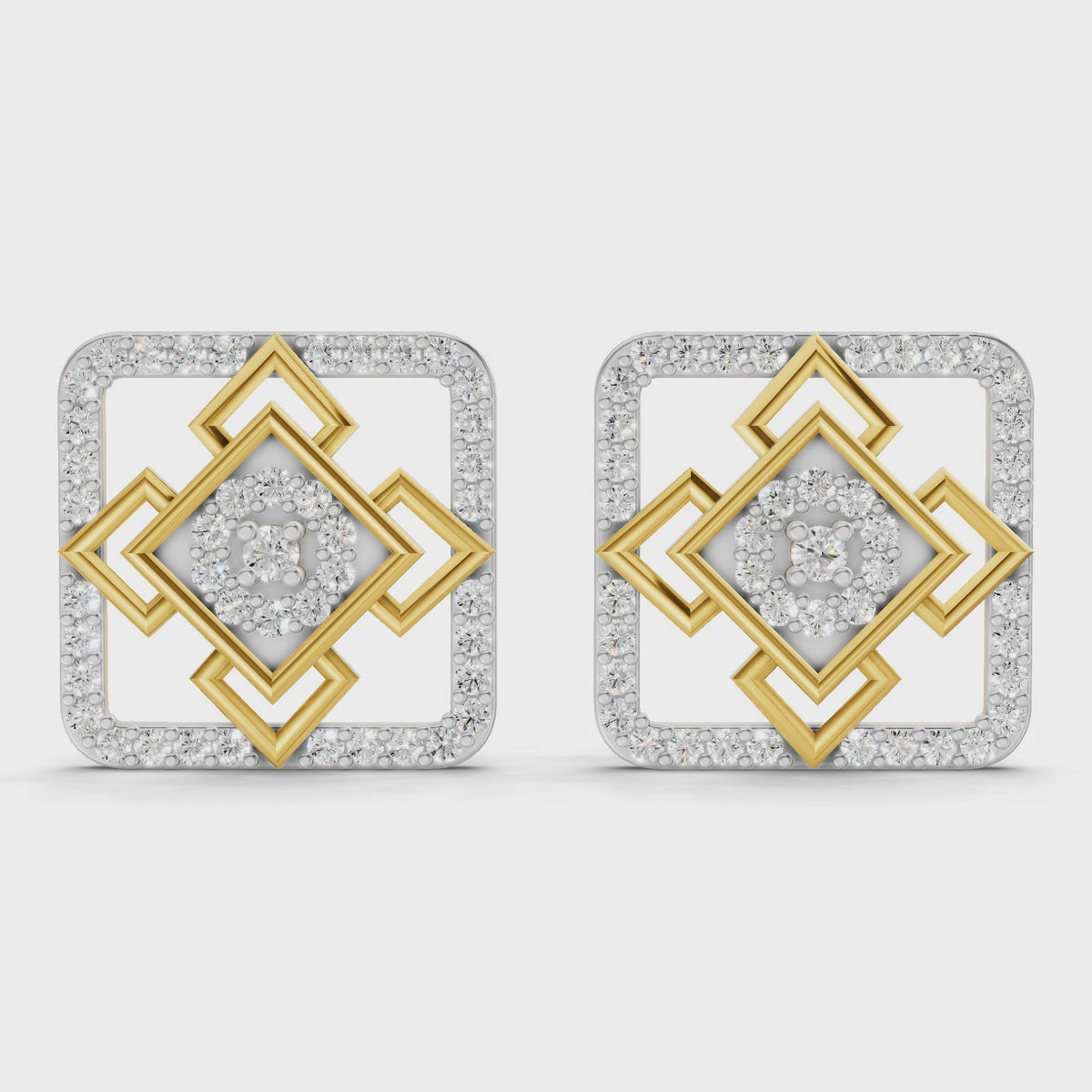 Sparq 0.89ct Grand Diamond Cluster Stud Earrings