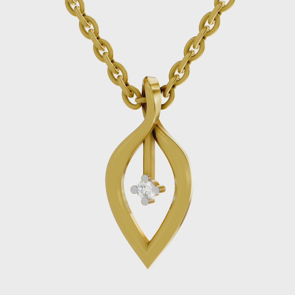 Sparq 0.02ct Everyday Diamond Leaf Pendant