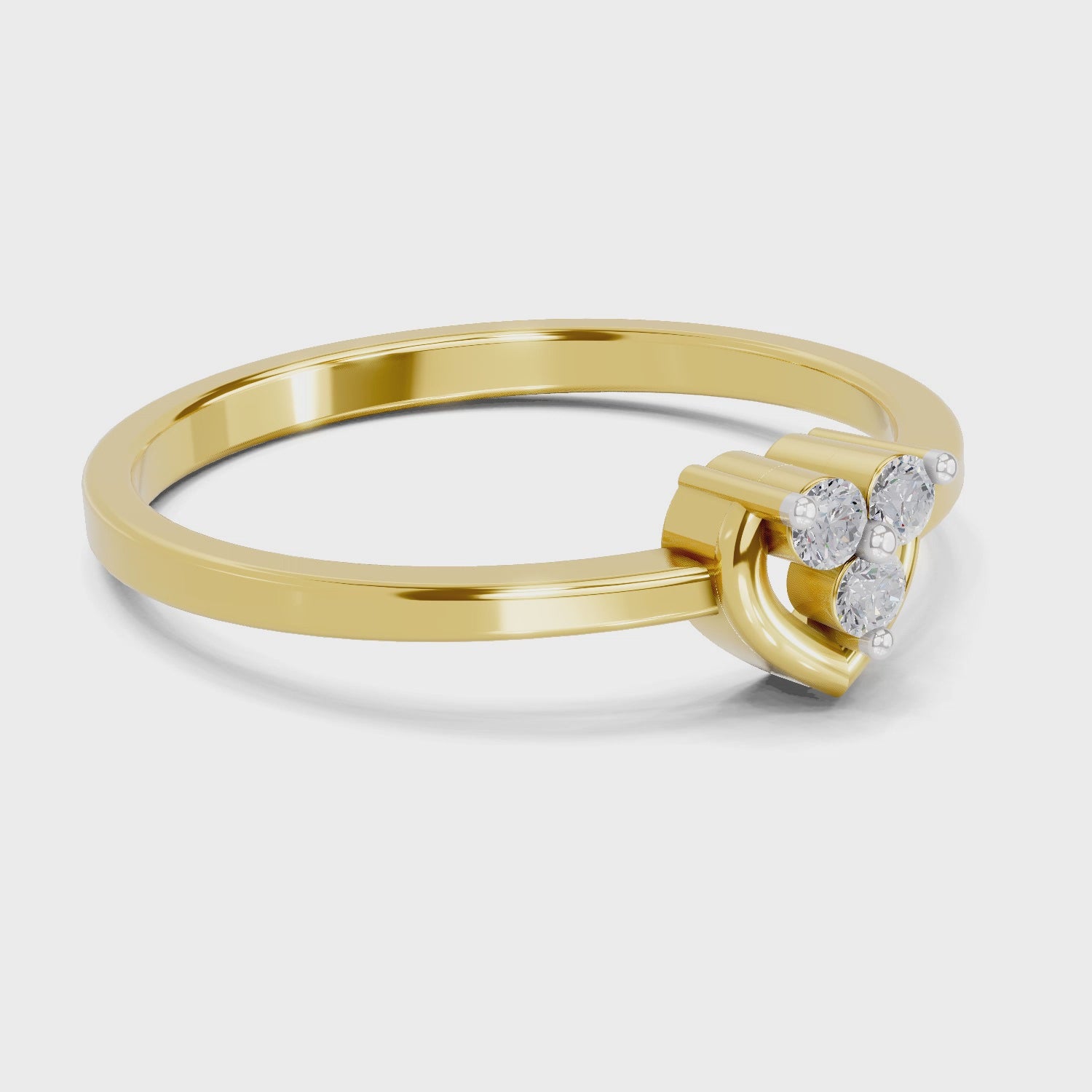 Sparq 0.06ct Minimal Diamond Cluster Ring