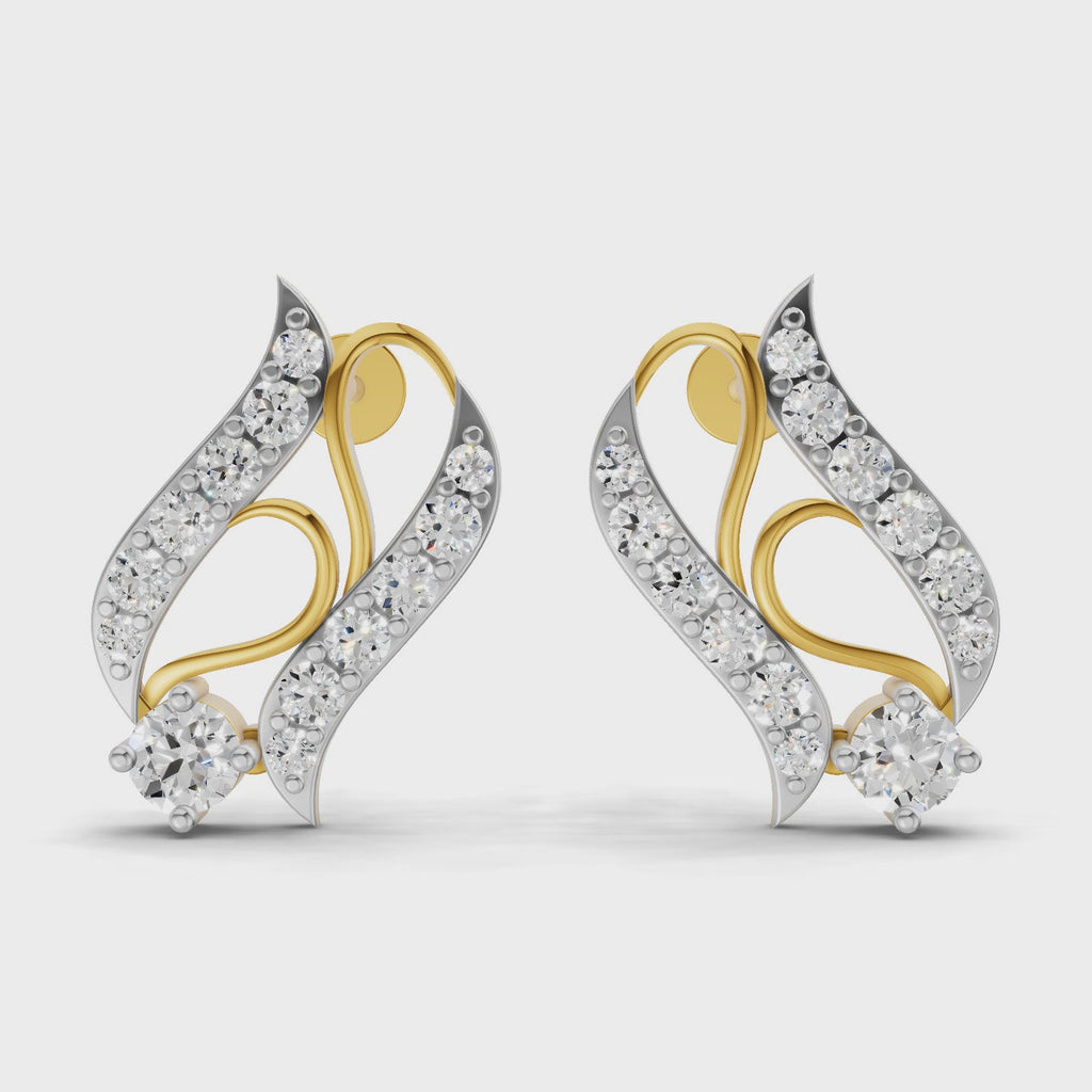 Sparq 1.18ct Statement Diamond Cluster Stud Earrings