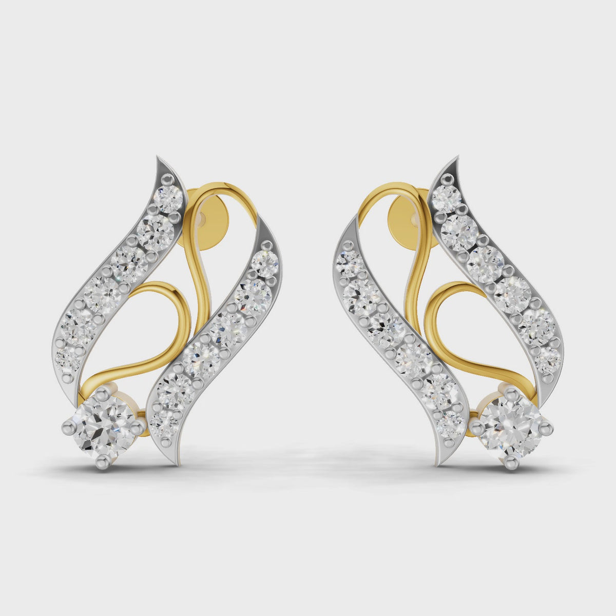 Sparq 1.18ct Statement Diamond Cluster Stud Earrings