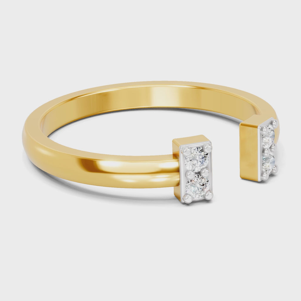 Sparq 0.1ct Minimal Diamond Cluster Ring