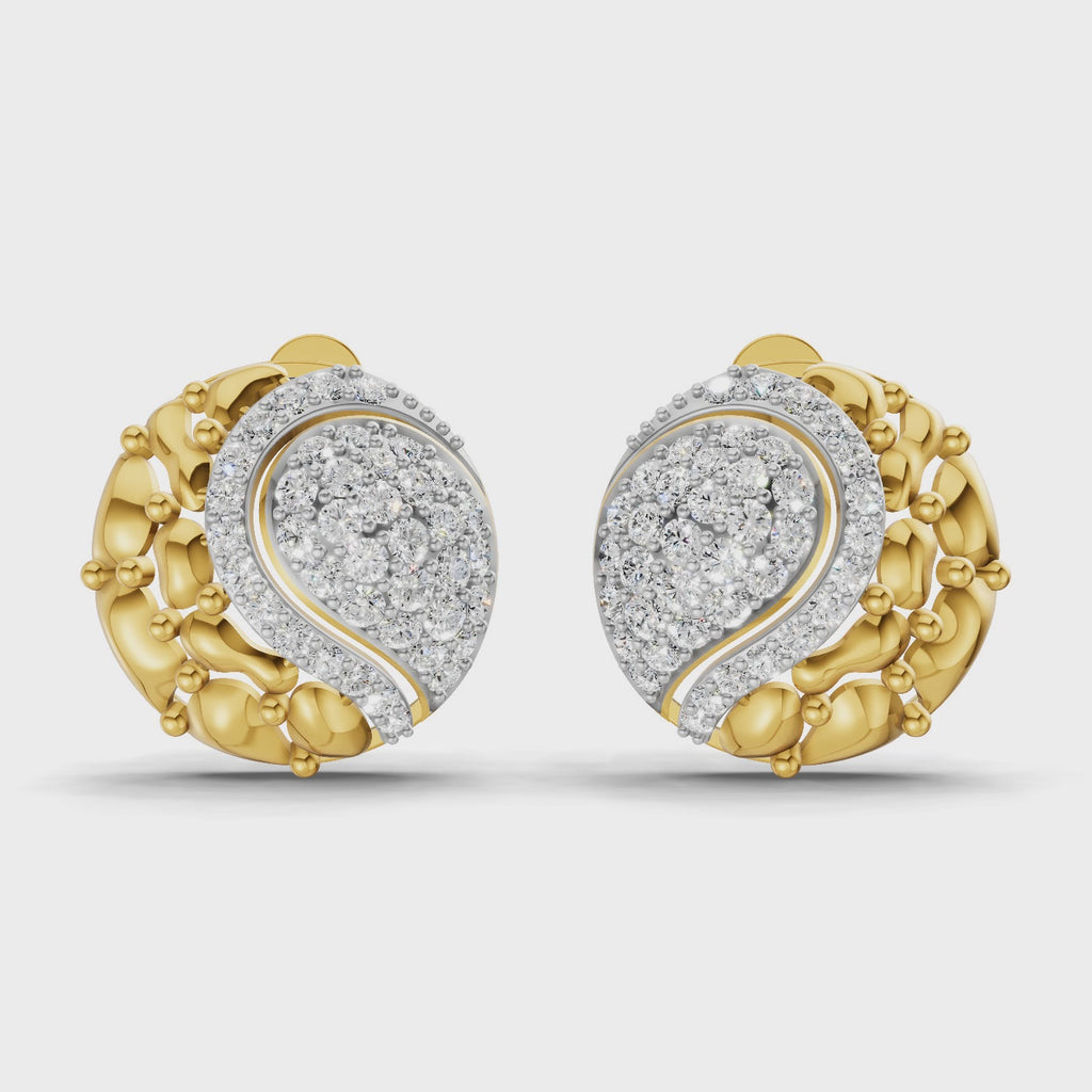 Sparq 1.02ct Iconic Diamond Cluster Stud Earrings