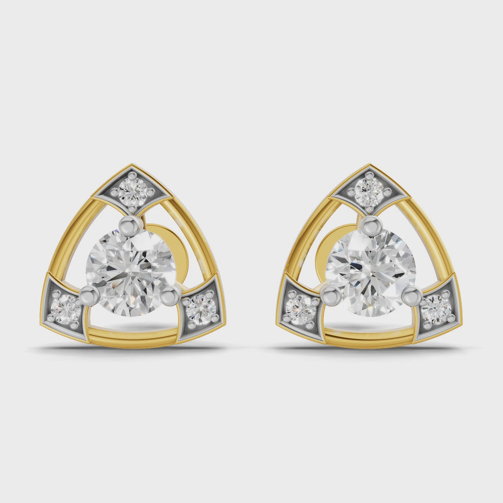 Sparq 0.38ct Evening Diamond Cluster Stud Earrings