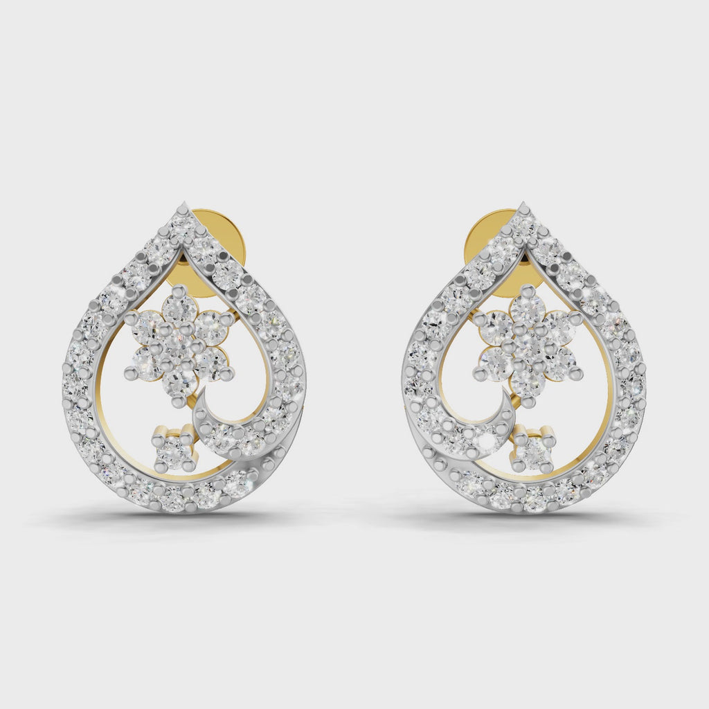 Sparq 1.4ct Iconic Diamond Cluster Stud Earrings