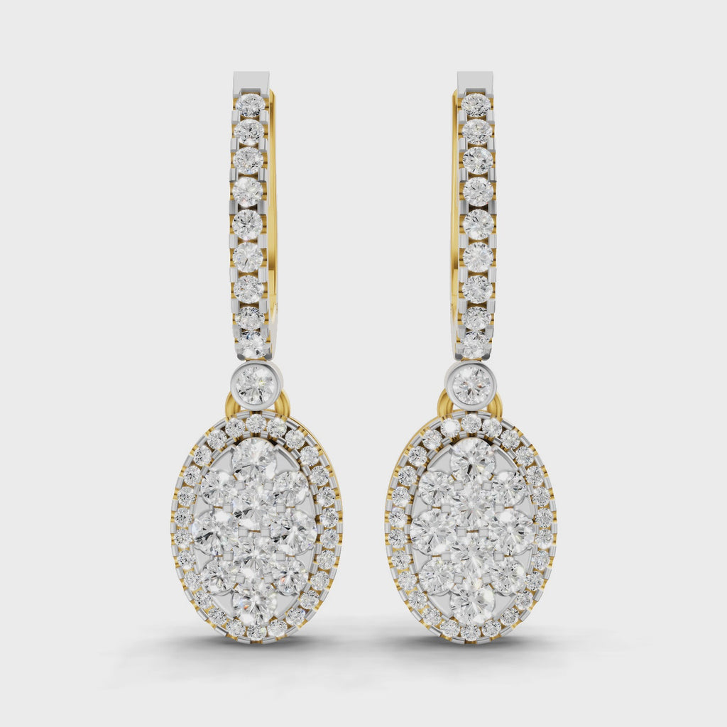 Sparq 0.85ct Grand Diamond Leaf Stud Earrings