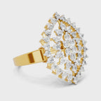 Sparq 1.09ct Grand Diamond Cluster Swirl Ring