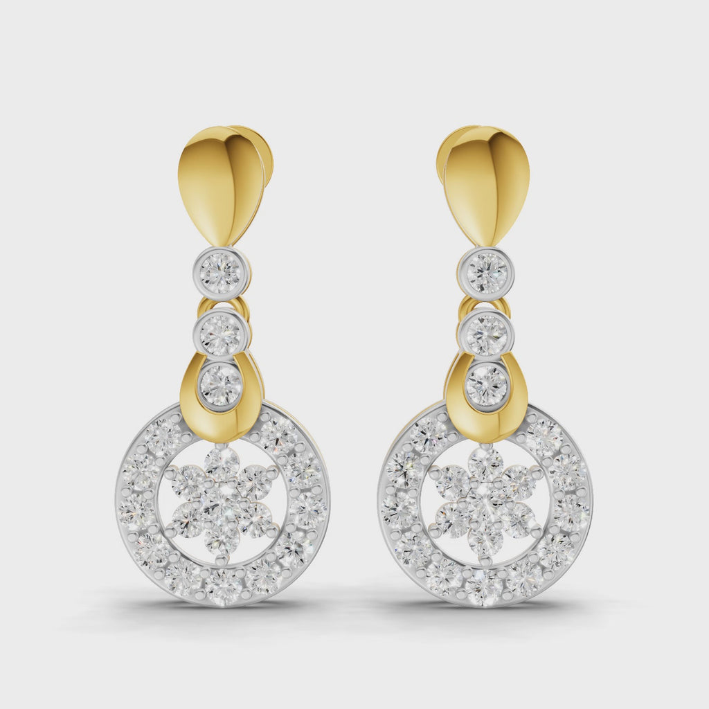 Sparq 1.03ct Grand Diamond Cluster Stud Earrings