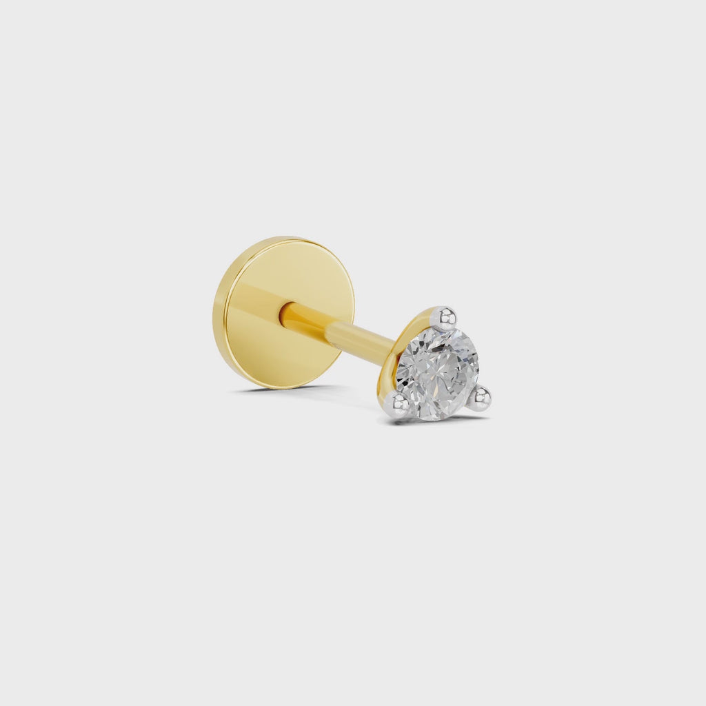 Sparq 0.02ct Solitaire Diamond Stud Nose Pin