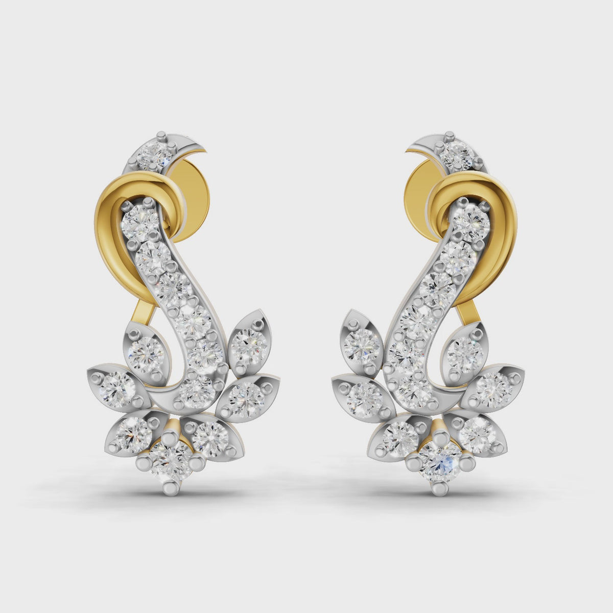 Sparq 0.3ct Evening Diamond Cluster Stud Earrings