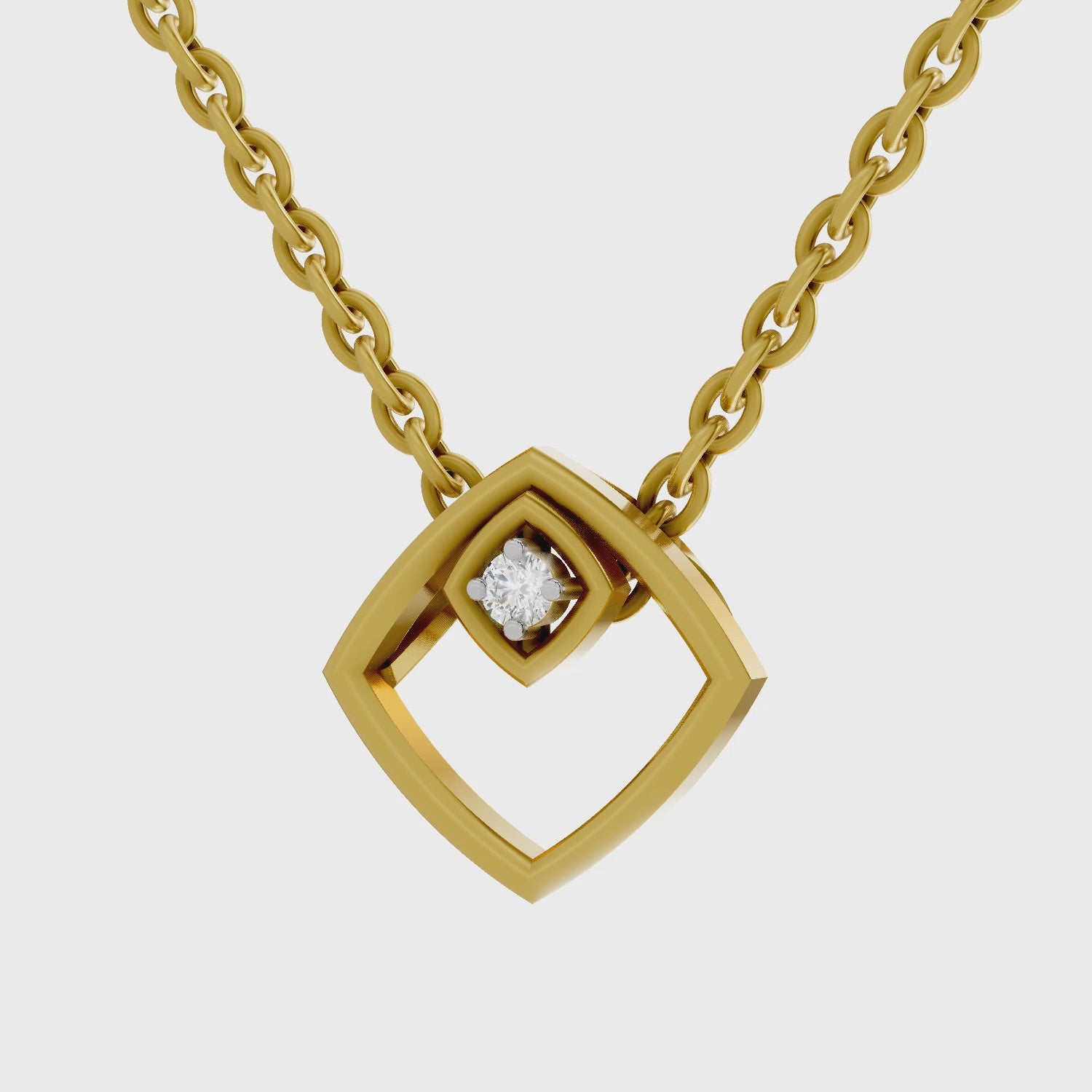 Sparq 0.02ct Everyday Geometric Diamond Pendant