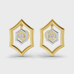 Sparq 0.02ct Everyday Geometric Diamond Stud Earrings