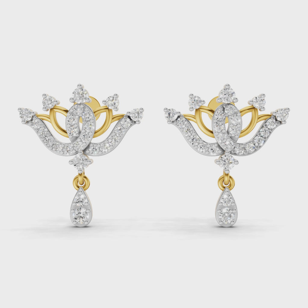 Sparq 0.67ct Iconic Diamond Star Drop Drop Earrings