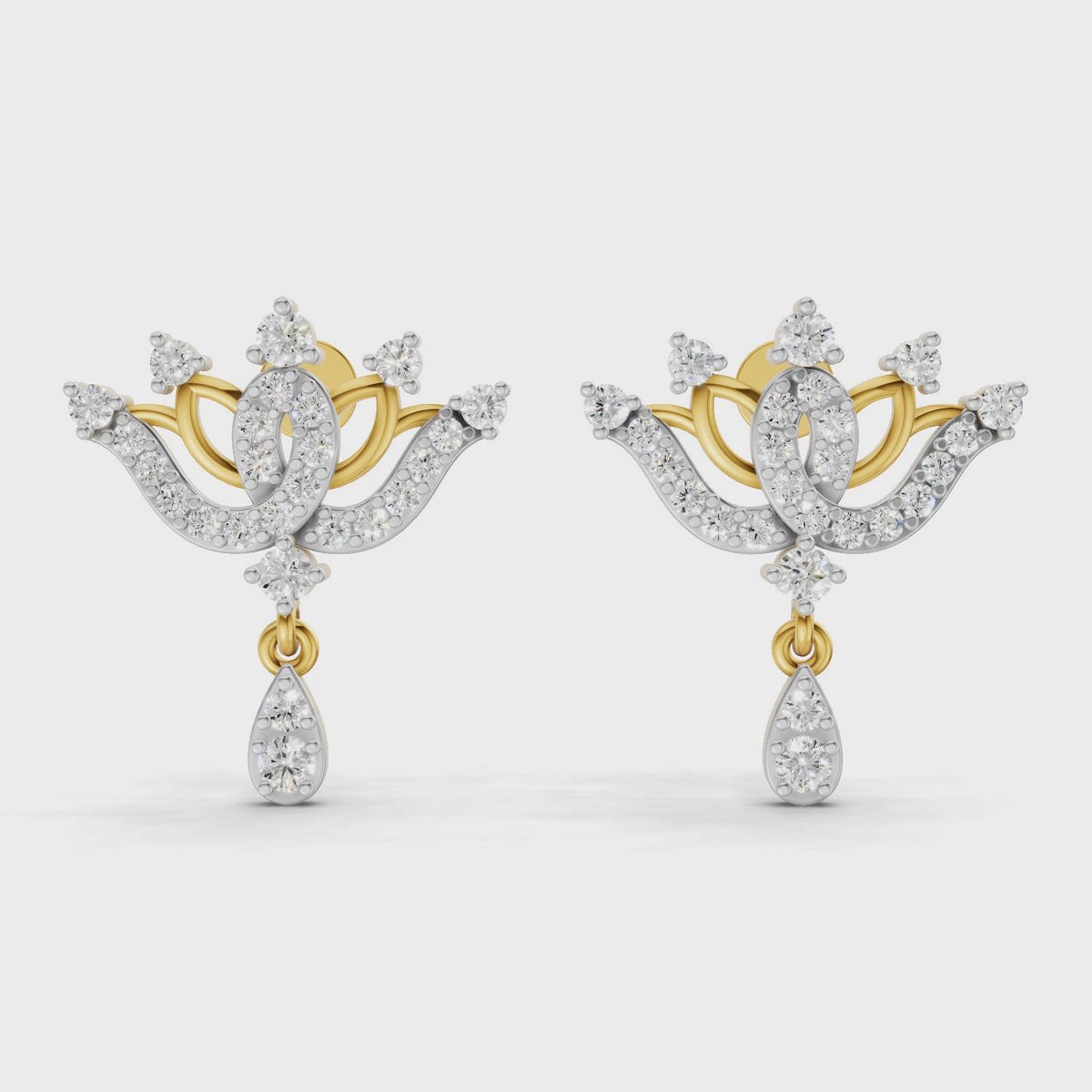 Sparq 0.67ct Iconic Diamond Star Drop Drop Earrings