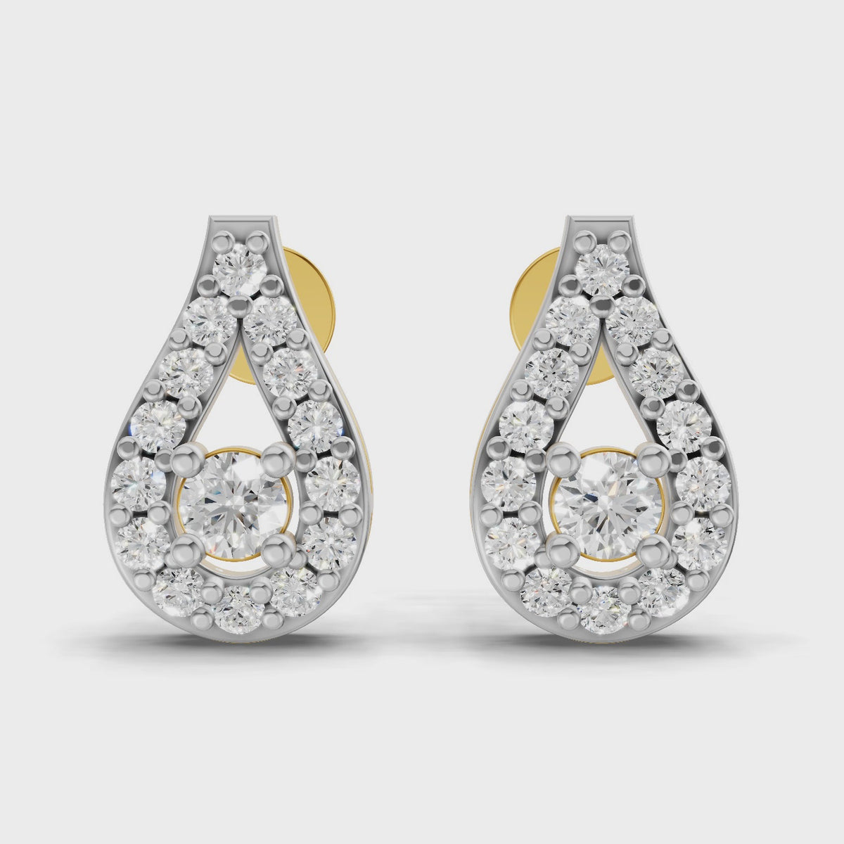 Sparq 0.42ct Evening Diamond Cluster Stud Earrings