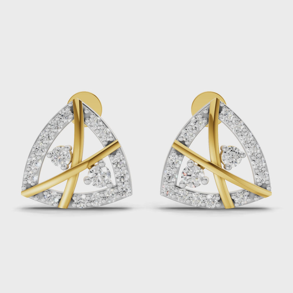Sparq 0.45ct Evening Diamond Cluster Stud Earrings