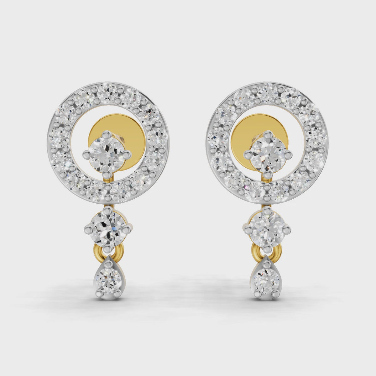 Sparq 0.44ct Evening Diamond Cluster Stud Earrings