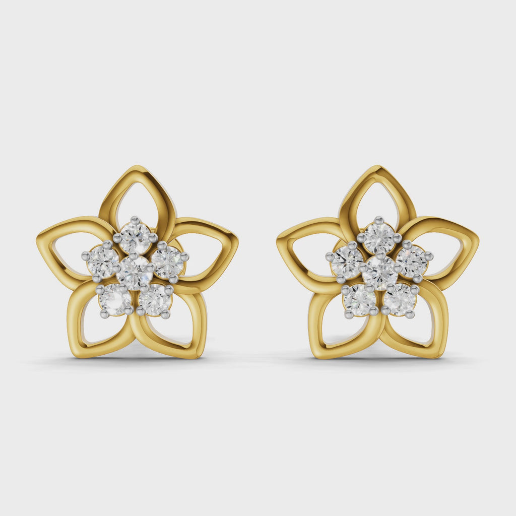 Sparq 0.22ct Evening Diamond Cluster Stud Earrings