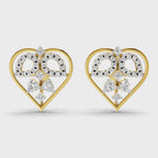Sparq 0.69ct Evening Diamond Heart Stud Earrings