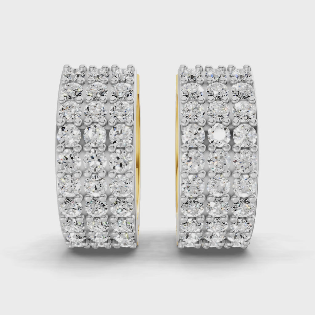 Sparq 0.72ct Statement Diamond Huggie Huggie Earrings